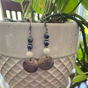 Live Laugh Love Dangle Earrings